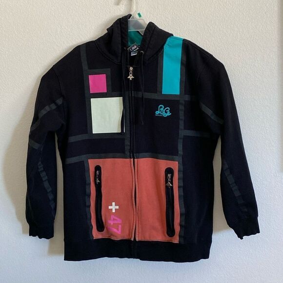 LRG Men’s Black Full Zip Hoodie Size 2X L - Picture 1 of 8